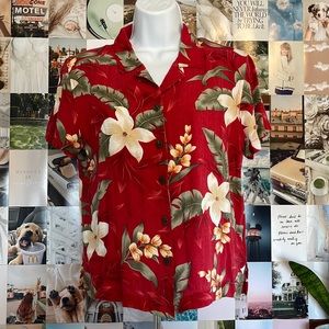 Red Vintage Hawaiian shirt